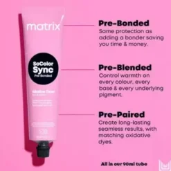 MATRIX SoColor Sync Pre-Bonded 90ml - wybierz kolor