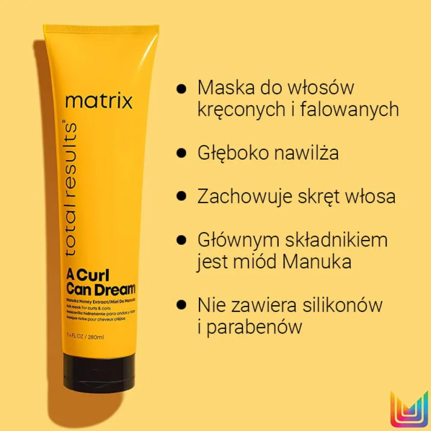 MATRIX Total Results A Curl Can Dream bogata maska do włosów kręconych i falowanych 280ml