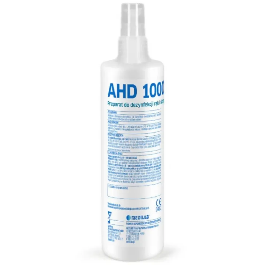MEDILAB AHD 1000 dezynfekcja rąk i skóry z atomizerem 250ml