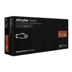 MERCATOR Nitrylex Black XL Rękawiczki jednorazowe nitrylowe różowe 100 szt.