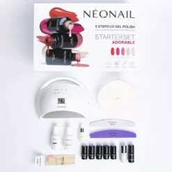 NEONAIL Adorable Starter Set zestaw do hybryd 5 lakierów + lampa LED 21W/48