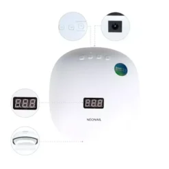 NEONAIL DE LUXE: 8 lakierów + lampa LED 36W/48 Zestaw do hybryd