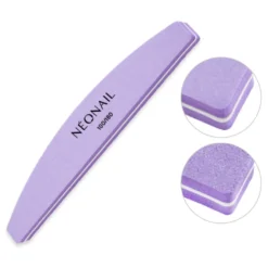 NEONAIL Polerka łódka 100/180 - fioletowa