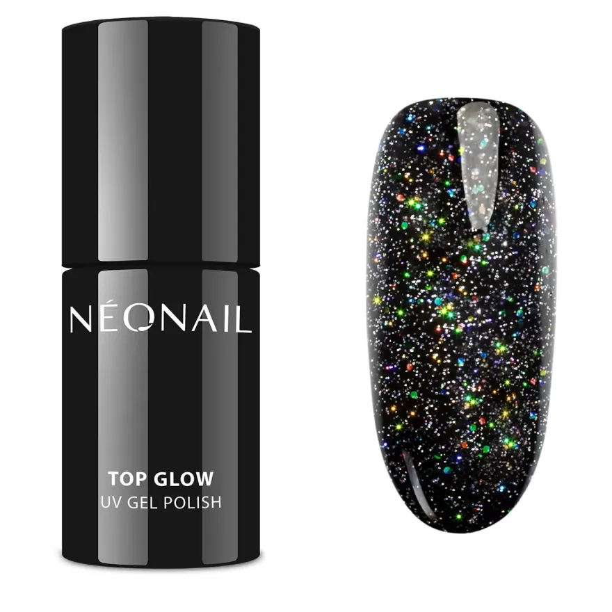 NEONAIL Top Glow Multicolor Holo top hybrydowy 9495-7 7.2ml