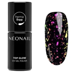 NEONAIL 9902-7 Top hybrydowy 7,2 ml - Top Glow Rose Aurora Flakes