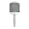 OLIVIA GARDEN Expert Blowout Shine szczotka do modelowania i suszenia włosów White&Grey 80mm