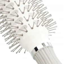 OLIVIA GARDEN Expert Blowout Vent szczotka do suszenia włosów z podwójnym włosiem Double Bristles White&Grey 30mm