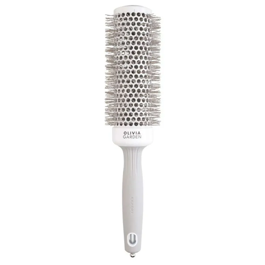 OLIVIA GARDEN Expert Blowout Speed Wavy Bristles szczotka do suszenia włosów White&Grey 45mm