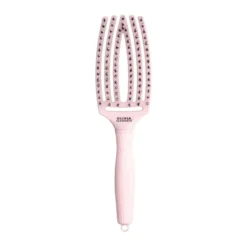 OLIVIA GARDEN Fingerbrush Combo Medium Szczotka do włosów z włosiem dzika różowa pastelowa