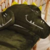 Śpiworek Sleepover Large (190x80cm) - Zielony Dinozaur