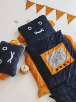 Śpiworek Sleepover Small (130x65cm) – Robot Retro