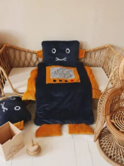 Śpiworek Sleepover Small (130x65cm) – Robot Retro