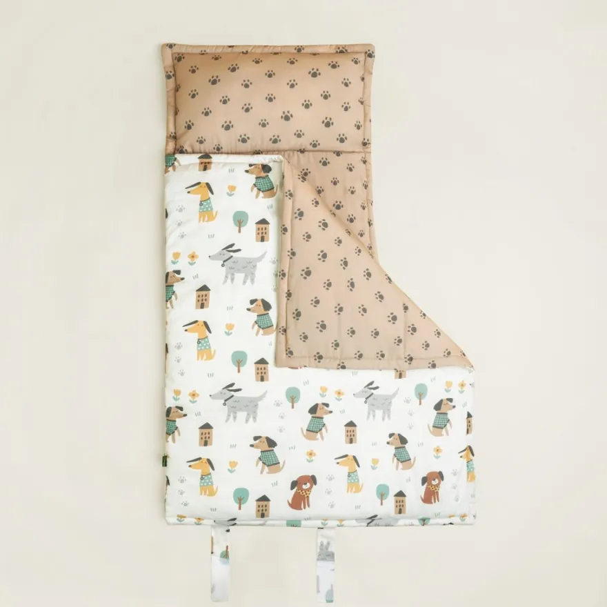 Śpiworek z kołderką "SnuggleSleep” Puppy picnic - Medium