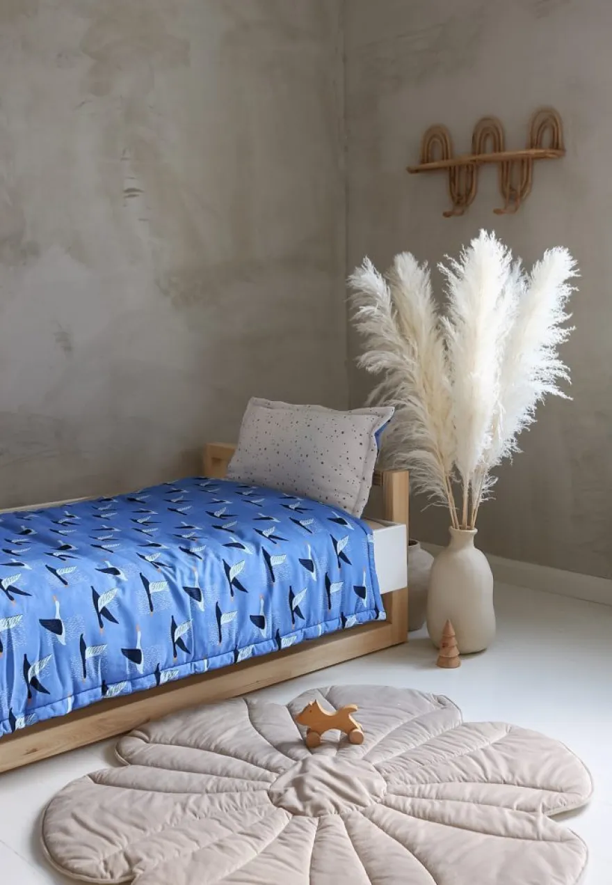 Śpiworek z kołderką "SnuggleSleep” Lavender Geese - Small