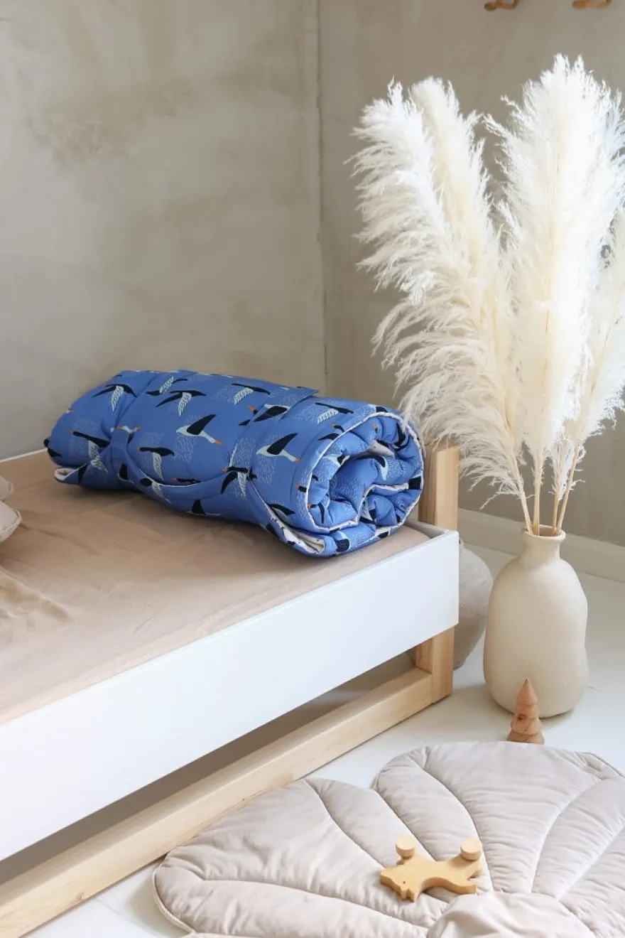 Śpiworek z kołderką "SnuggleSleep” Lavender Geese - Medium
