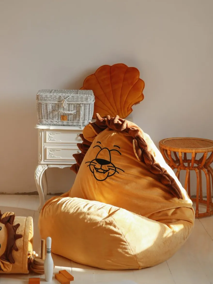 Puf fotel – Piaskowy Lew