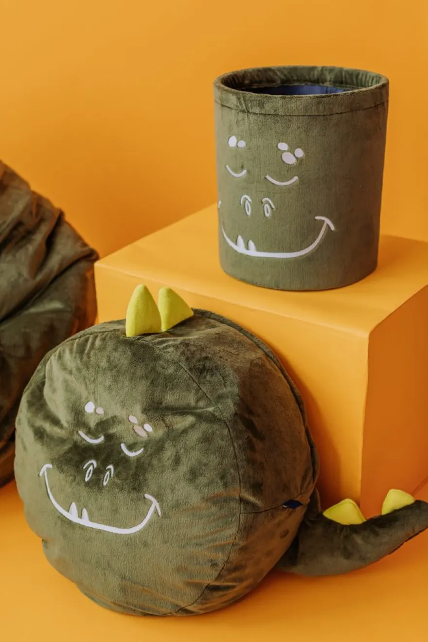 Puf mini – Zielony Dinozaur