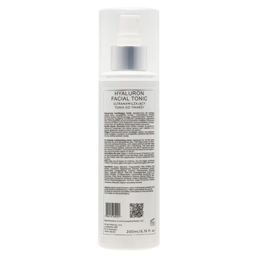 QUEEN D - Hyaluron Facial Tonik ultranawilżający tonik do twarzy 200ml