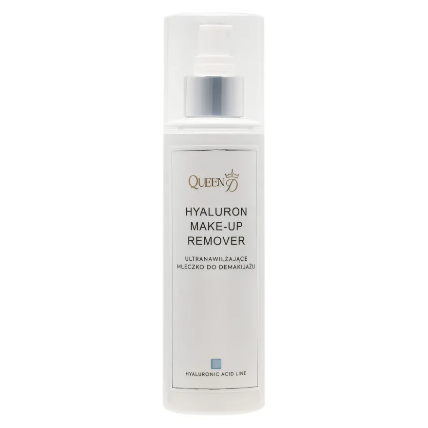 QUEEN D - zestaw do twarzy (Hyaluron Facial Tonik ultranawilżający tonik do twarzy 200ml, Hyaluron Make-Up Remover ultranawilżające mleczko do demakijażu 200ml)