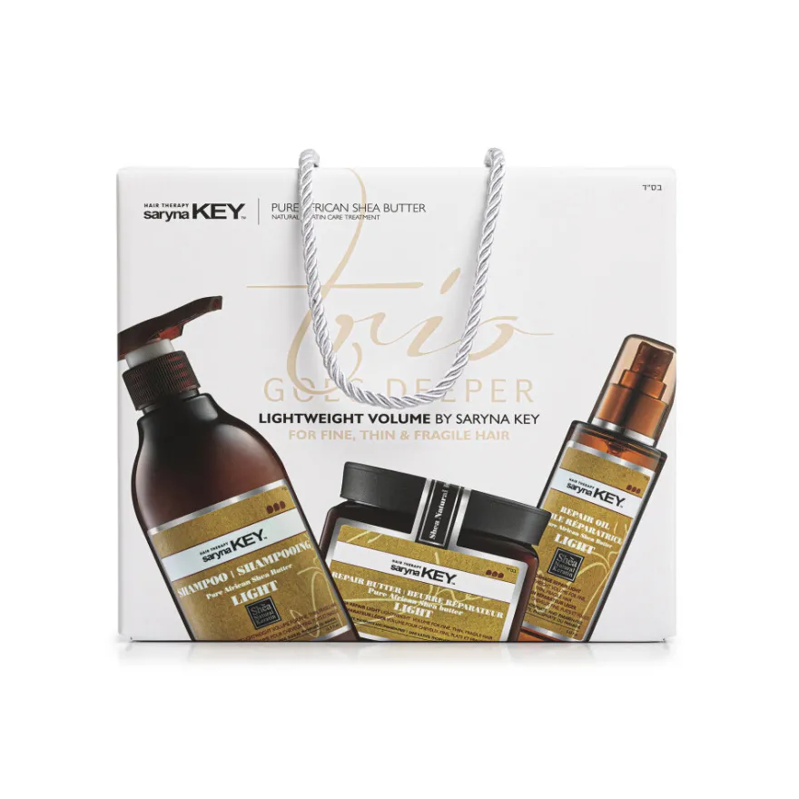 SARYNA KEY Trio Goes Deeper Repair Light - zestaw szampon 500ml | maska 500ml | olejek 105ml