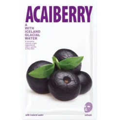 SHE'S LAB nawilżająca maseczka w płachcie - woda lodowcowa i jagody Acai