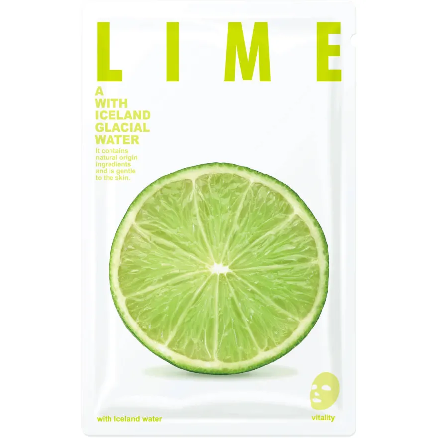 SHE'S LAB witalizująca maseczka w płachcie - woda lodowcowa i limonka