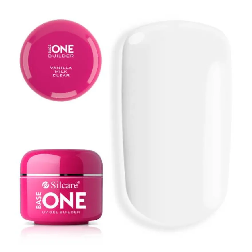 SILCARE ŻEL BASE ONE Clear Vanilla Milk 15g