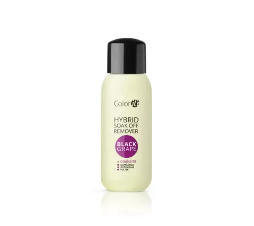SILCARE PŁYN DO USUWANIA LAKIERU HYBRYDOWEGO Z OLEJKAMI BLACK GRAPE 300 ML
