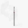 STALEKS EXPERT Frez diamentowy «Pączek ostry» czerwony, średnica 1,8 mm, część robocza 4 mm