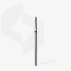 STALEKS EXPERT Frez diamentowy «Pączek ostry» czerwony, średnica 1,8 mm, część robocza 4 mm