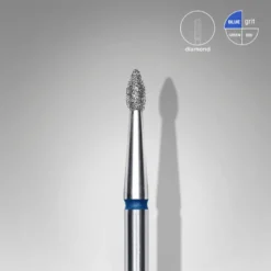 STALEKS EXPERT Frez diamentowy «Pączek ostry» niebieski, średnica 1,8 mm, część robocza 4 mm