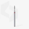 STALEKS EXPERT Frez diamentowy „Płomień” czerwony, średnica 1,6 mm, część robocza 8 mm