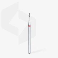 STALEKS EXPERT Frez diamentowy typu „kropla” czerwony, średnica 1,6 mm, część robocza 4 mm