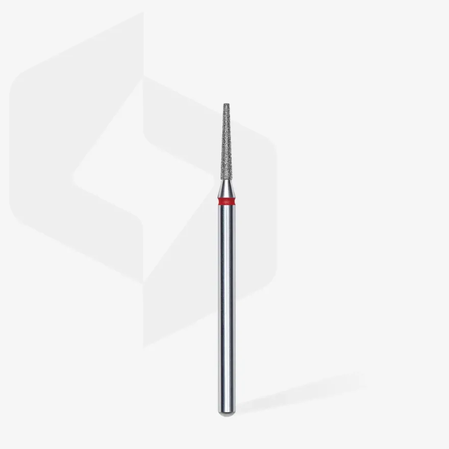 STALEKS EXPERT Frez diamentowy „stożek ścięty” czerwony, średnica 1,6 mm, część robocza 10 mm