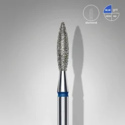 STALEKS Frez diamentowy płomyk niebieski EXPERT średnica 2,3 mm / część robocza 10 mm
