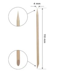 STALEKS Pomarańczowy patyczek EXPERT drewniany 110 mm (100 szt)