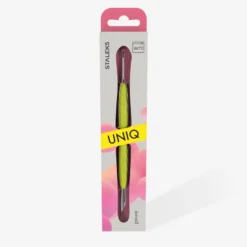 STALEKS UNIQ 11 TYPE 2 Gummy Pusher skośny i pierścień (Żółty)