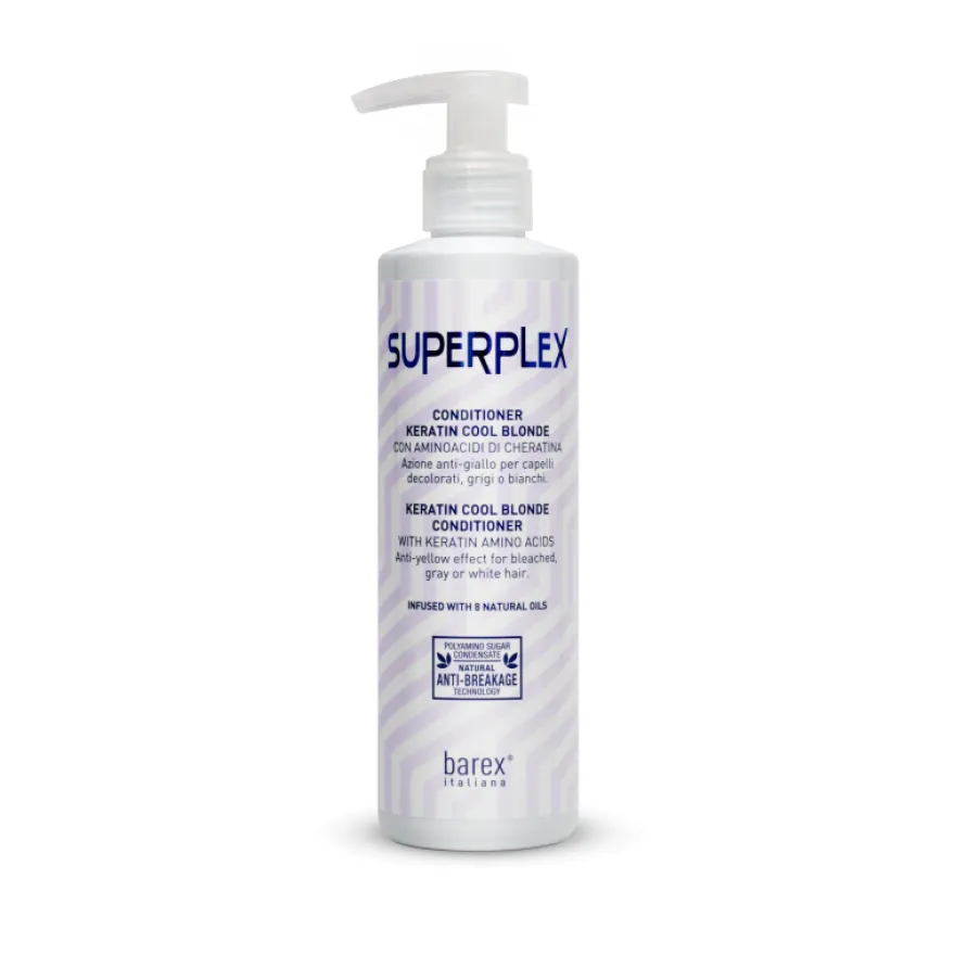 SUPERPLEX Keratin Cool Blonde odżywka neutralizująca z efektem anti-yellow 250ml
