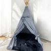Tipi - zestaw niebieski (tipi + mata + 3 poduszki)