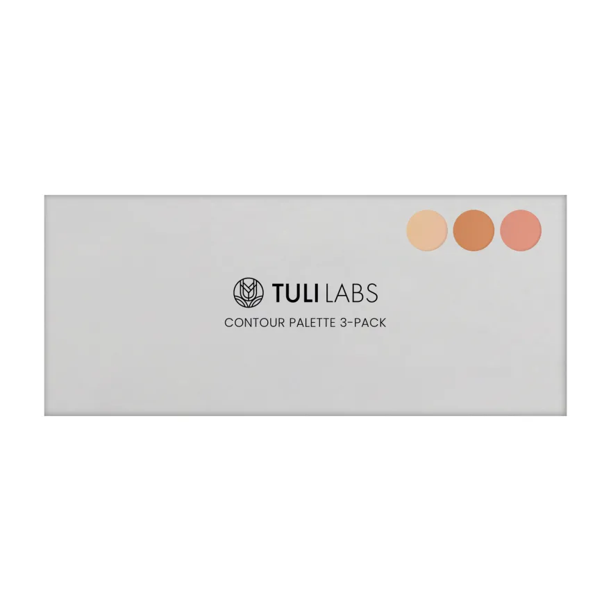 TULI LABS Contour Trio Palette 3-pack paletka do twarzy 14,1g