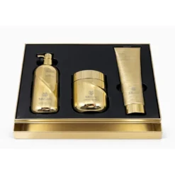 TULI LABS Exclusive Collagen Hair Set - zestaw regenerująco-wygładzający do włosów 3-Pack złoty (szampon, odżywka, maska)