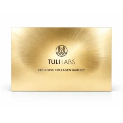 TULI LABS Exclusive Collagen Hair Set - zestaw regenerująco-wygładzający do włosów 3-Pack złoty (szampon, odżywka, maska)