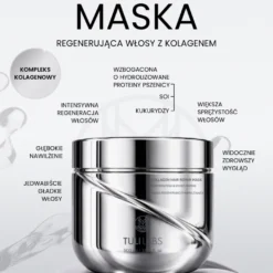 TULI LABS Exclusive Collagen Hair Set - zestaw regenerująco-nawilżający do włosów 4-Pack srebrny (szampon, odżywka, maska, serum)