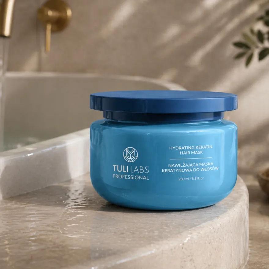 TULI LABS Hydrating Keratin Hair Mask maska nawilżająca do włosów z keratyną 260ml