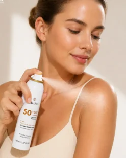 TULI LABS mgiełka ochronna SPF50 UV do twarzy, ciała i makijażu – 150ml XXL