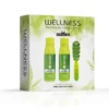 WELLNESS PREMIUM PRODUCTS Intensive zestaw nawilżający do włosów (szampon 500ml | odżywka 500ml | zielona szczotka - mała)