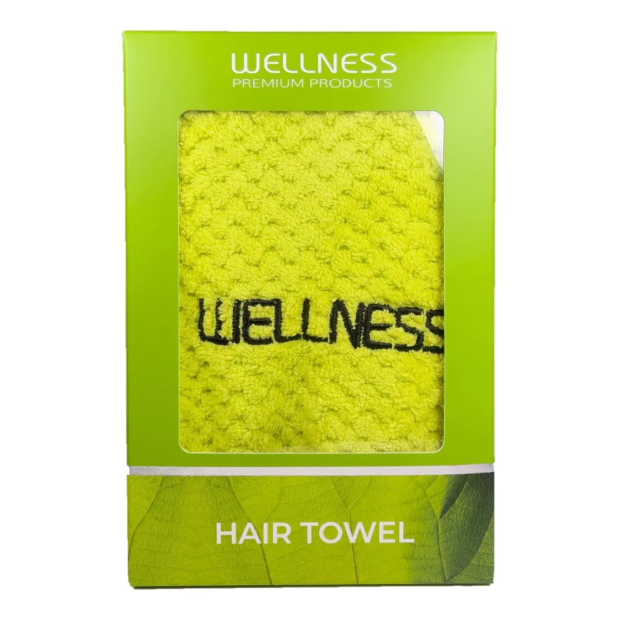 WELLNESS PREMIUM PRODUCTS Turban do włosów - zielony