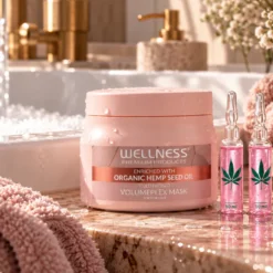 WELLNESS PREMIUM PRODUCTS VolumePLEX lekka maska nawilżająca do włosów cienkich 500ml + 4 ampułki 10ml GRATIS