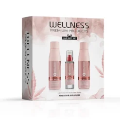 WELLNESS PREMIUM PRODUCTS VolumePLEX zestaw nawilżający do włosów cienkich (szampon 500ml | odżywka 500ml | olejek 100ml)