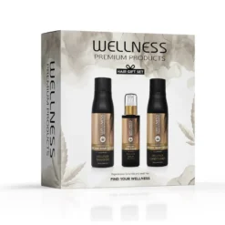 WELLNESS PREMIUM PRODUCTS Wellplex zestaw regenerujący do włosów łamliwych (szampon 500ml | odżywka 500ml | serum 100ml)